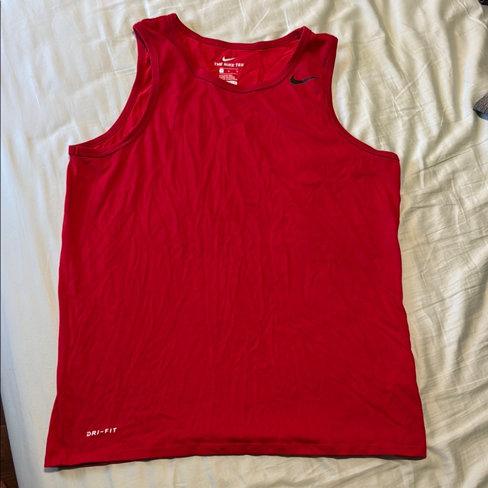 Nike Red Dri-FIT Tank Top